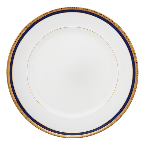 Symphonie Gold & Blue Flat Dish