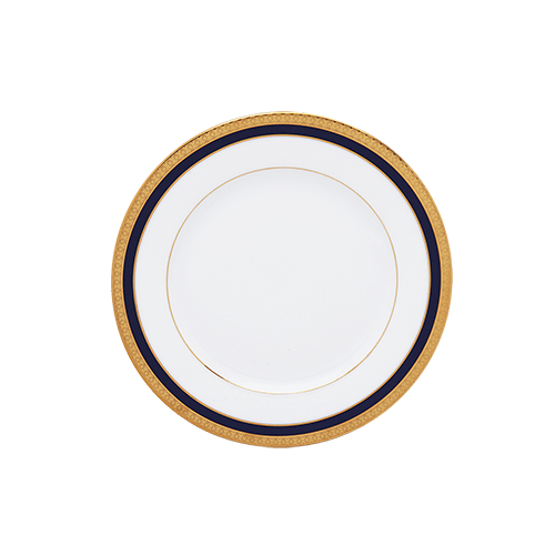 Symphonie Gold & Blue Salad Plate