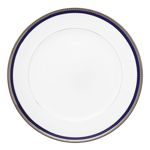 Symphonie Platinum & Blue Flat Dish