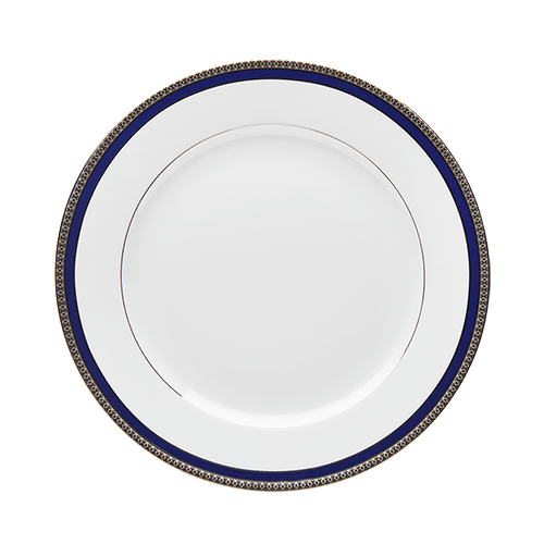 Symphonie Platinum & Blue Large Dinner Plate