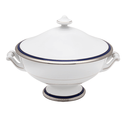 Symphonie Platinum & Blue Soup Tureen