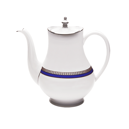 Symphonie Platinum & Blue Coffeepot