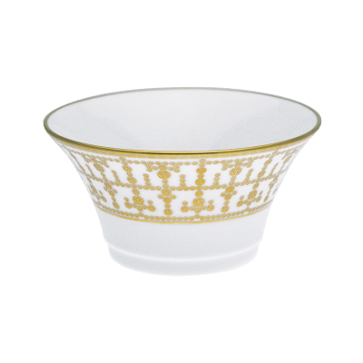 Tiara White & Gold Cereal Bowl