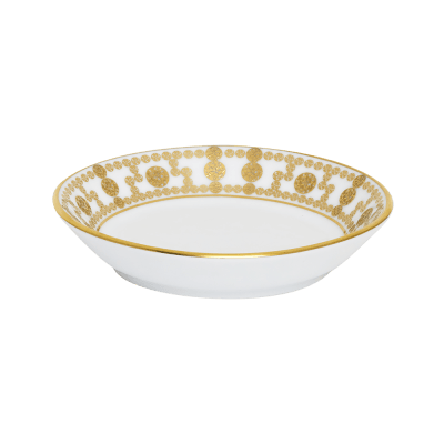 Tiara White & Gold Soy Bowl
