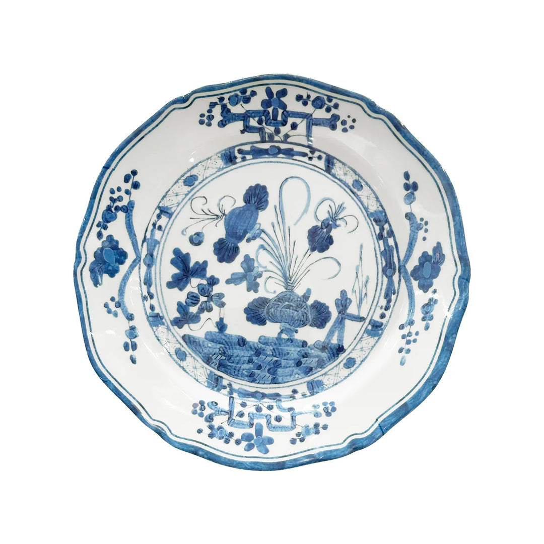 Vida Faenza 9" Salad Plate (White and Blue)