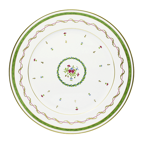 Vieux Paris Vert Flat Dish