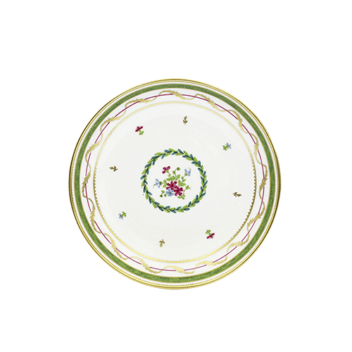 Vieux Paris Vert Rimless Soup Plate