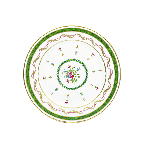 Vieux Paris Vert Dessert Plate