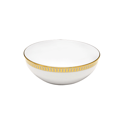 Plumes Gold Individual Salad Bowl