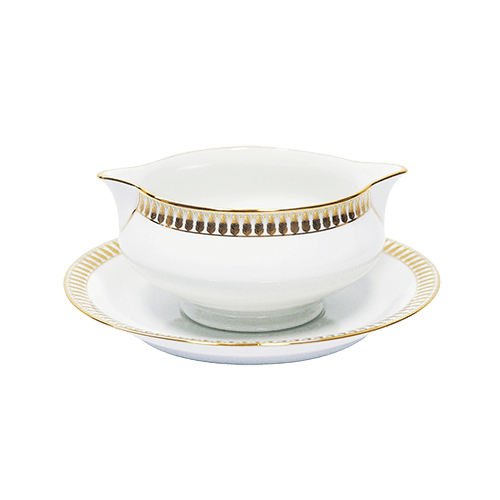 Plumes Gold Sauce Boat