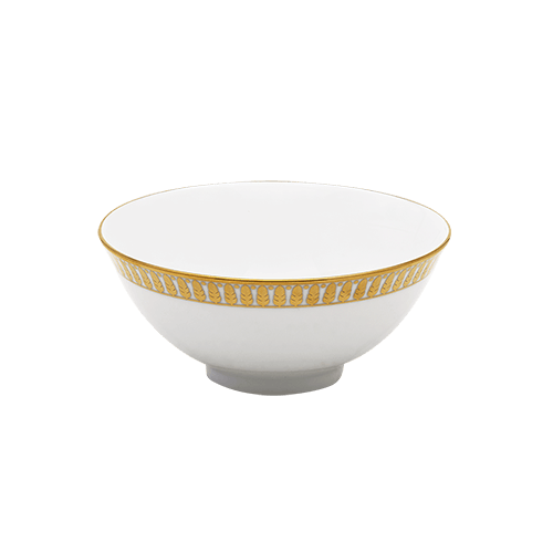 Plumes Gold Rice Bowl