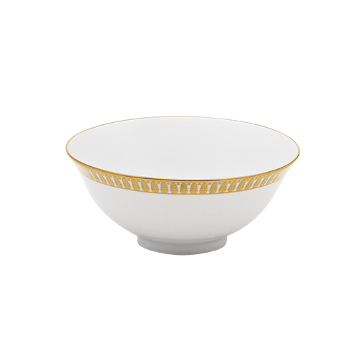 Plumes Gold Soup Bowl