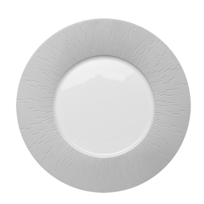 Infini - Light Grey Large Dinner Plate