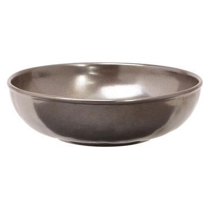 Pewter Stoneware Coupe Pasta/Soup Bowl