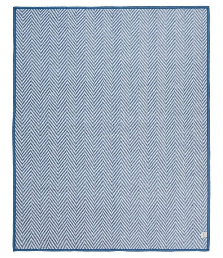Harborview Herringbone Cornflower Blanket