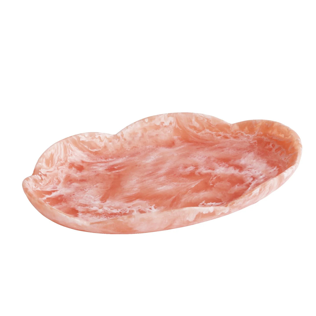 Resin Amelia Large Oval Platter (Peach)