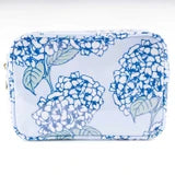 Hydrangea Stem Clear Coated Rectangular Cosmetic Case