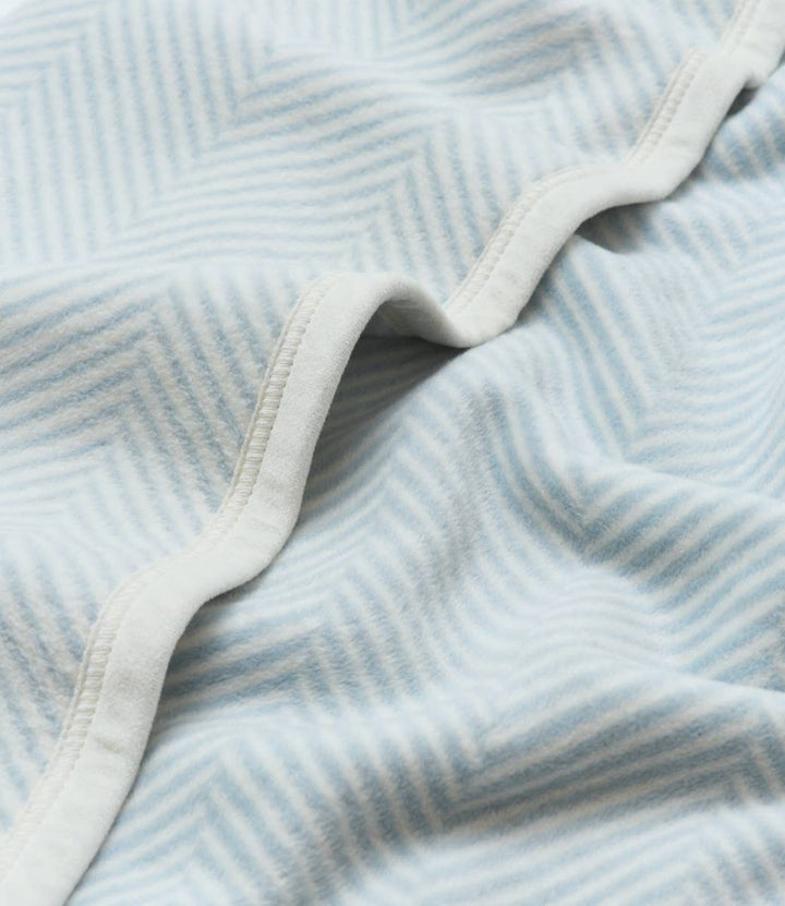 Harborview Herringbone Sky Mini Blanket