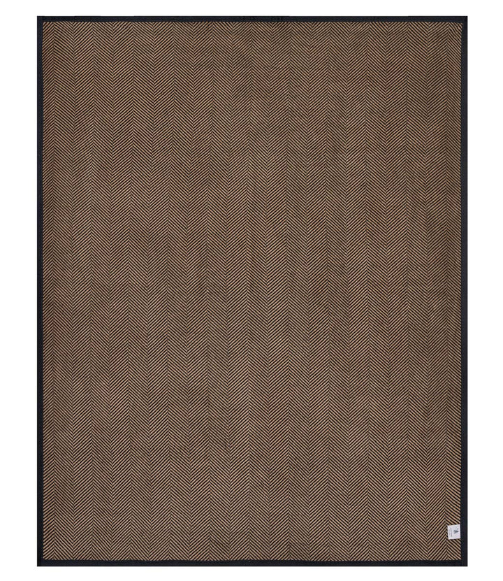 Harborview Herringbone Black Walnut Blanket