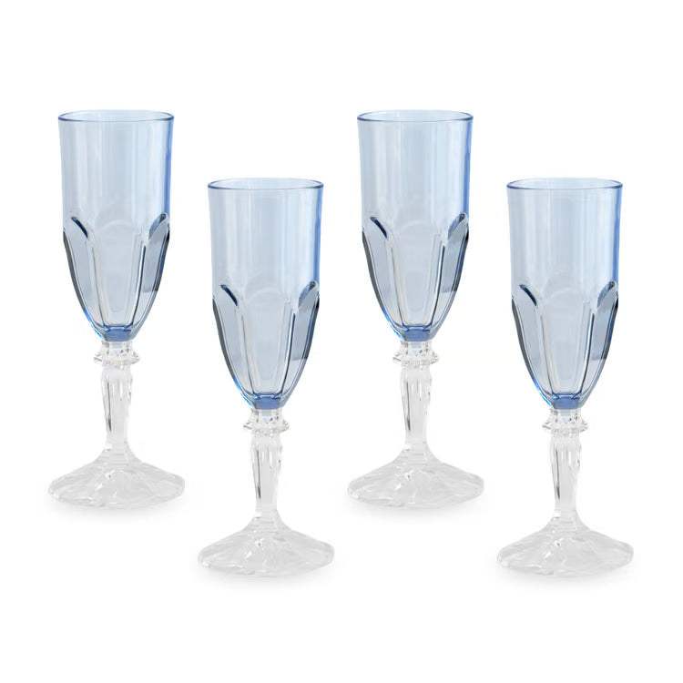 Vida Octavia Acrylic Flute Set of 4