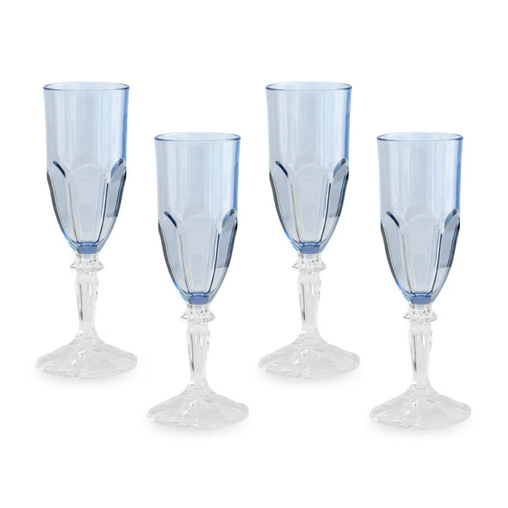 Vida Octavia Acrylic Flute Set of 4