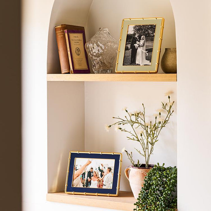 Bamboo Enamel Photo Frame