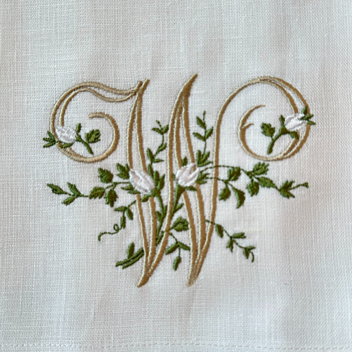Floral Monogram Towel - New
