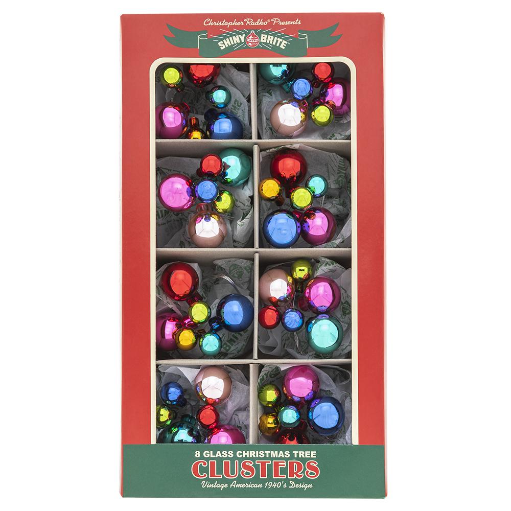 Shiny Bright Christmas Confetti Clusters