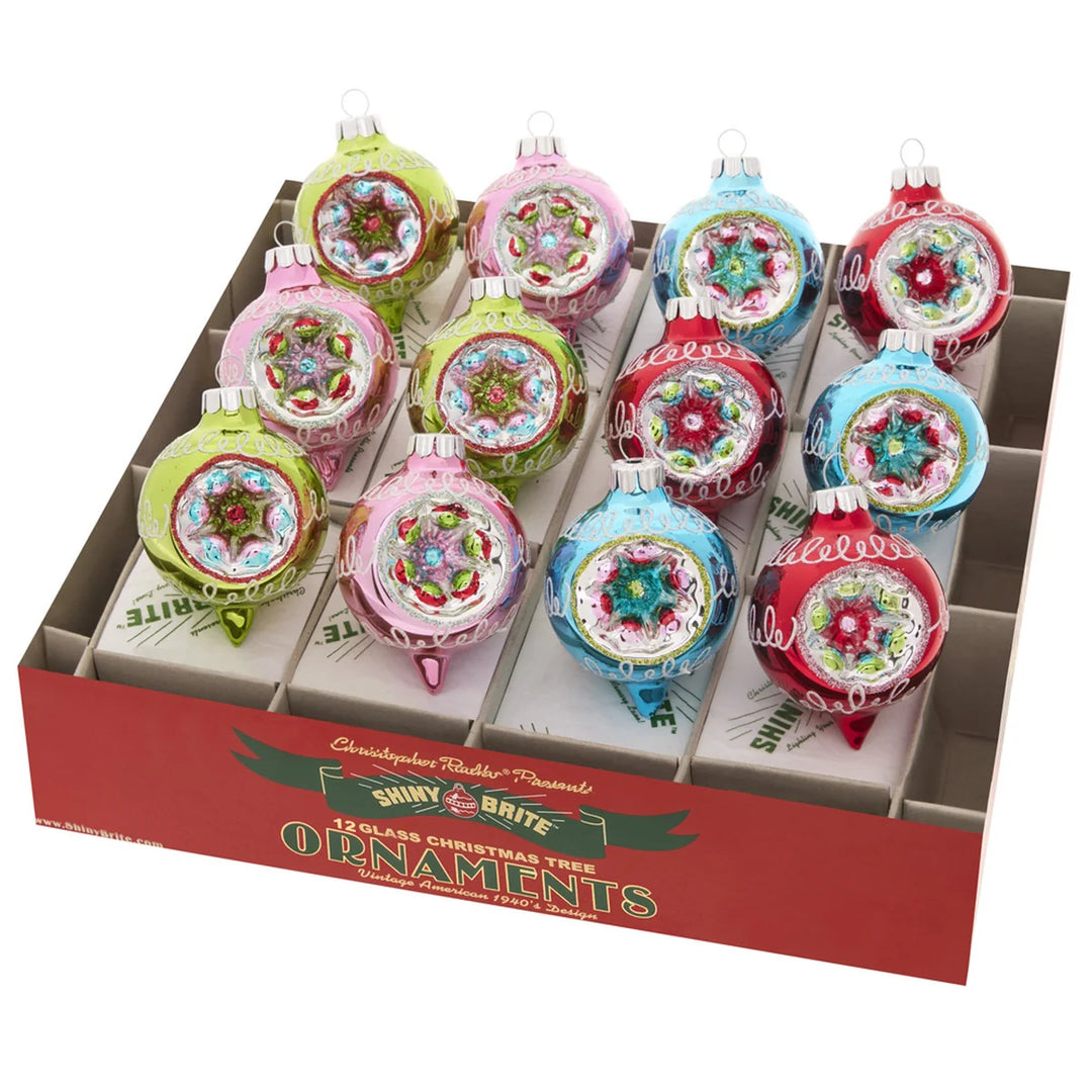 Festive Fete 12 Count 1075" Decorated Reflector Rounds