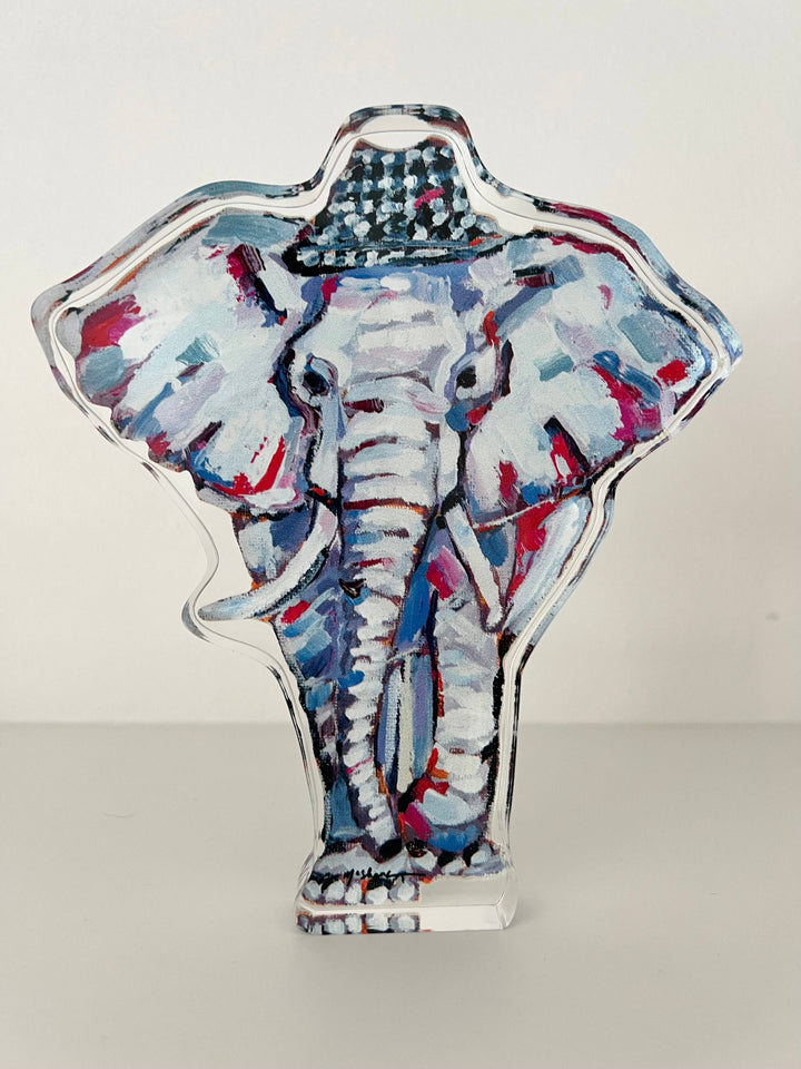 "Al-ephant" acrylic shelfie