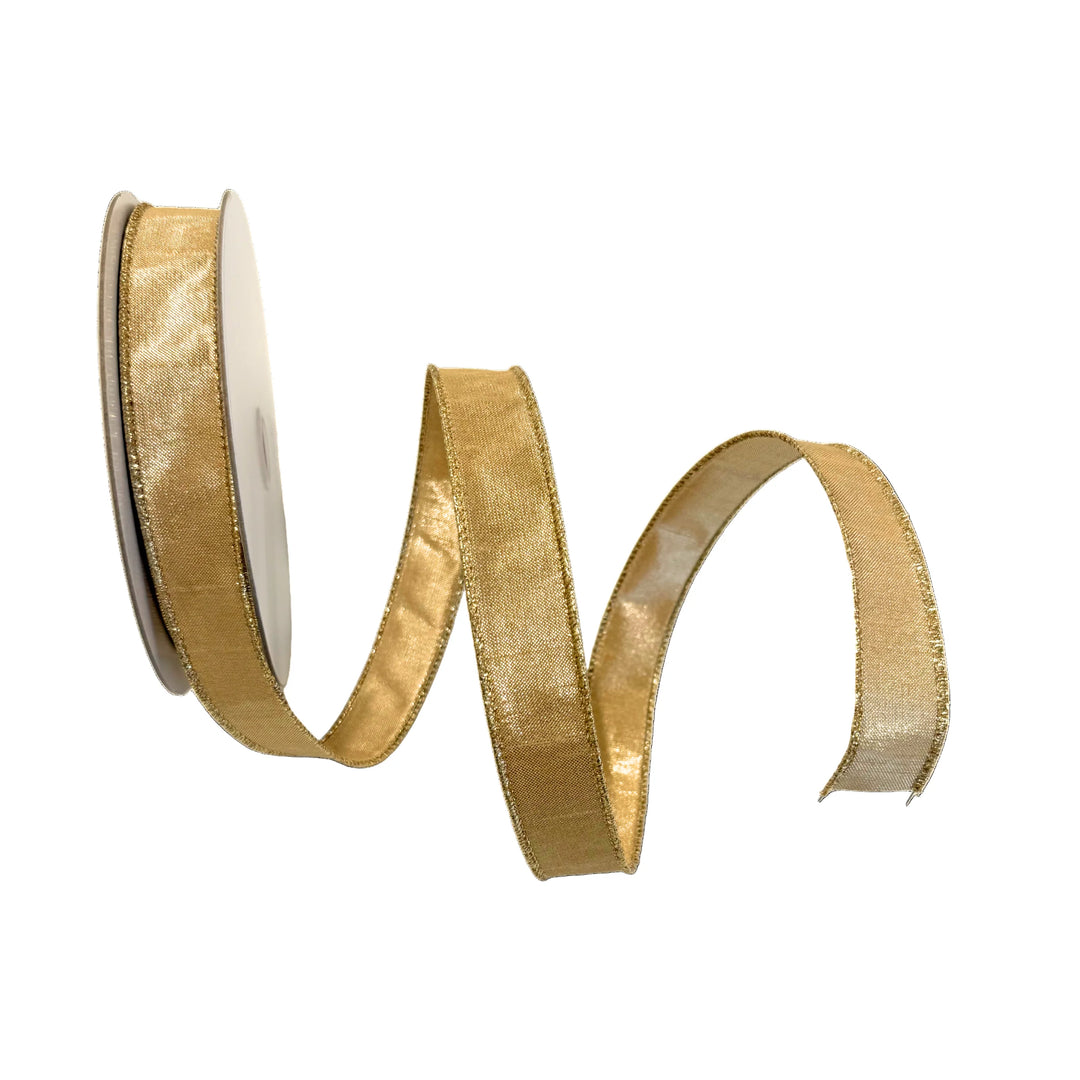 Gold Dupioni Ribbon 1'