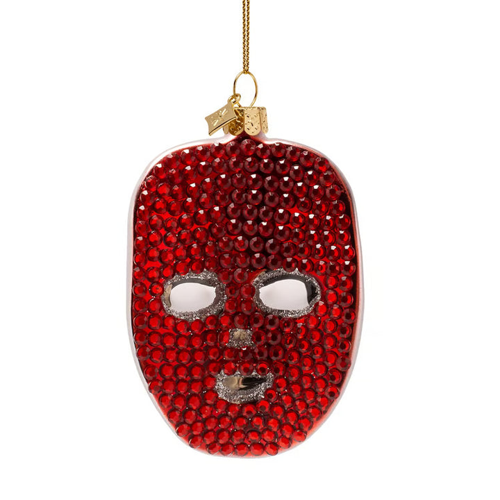 Red Light Mask With Diamonds