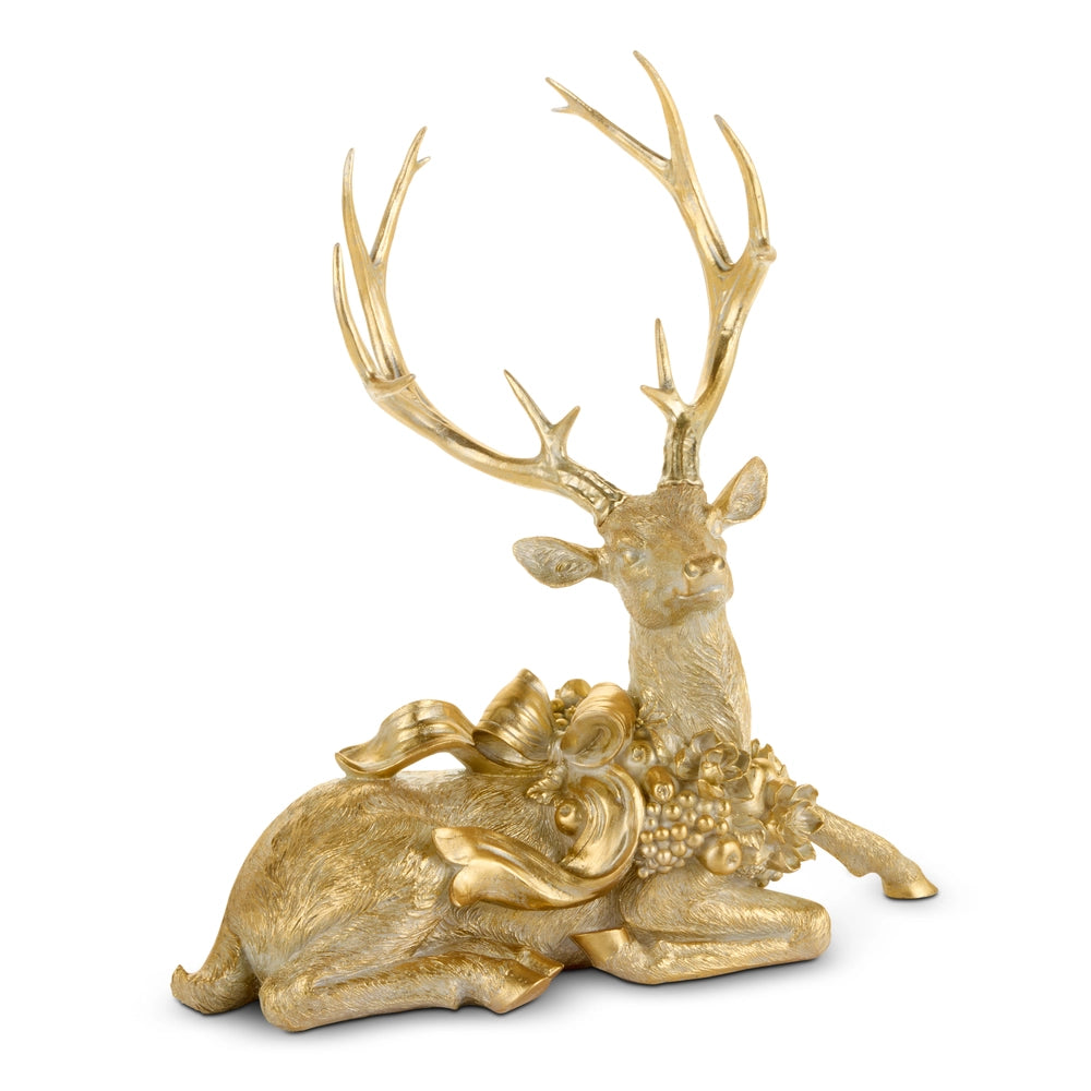 19.5" Enchanted Laying Deer