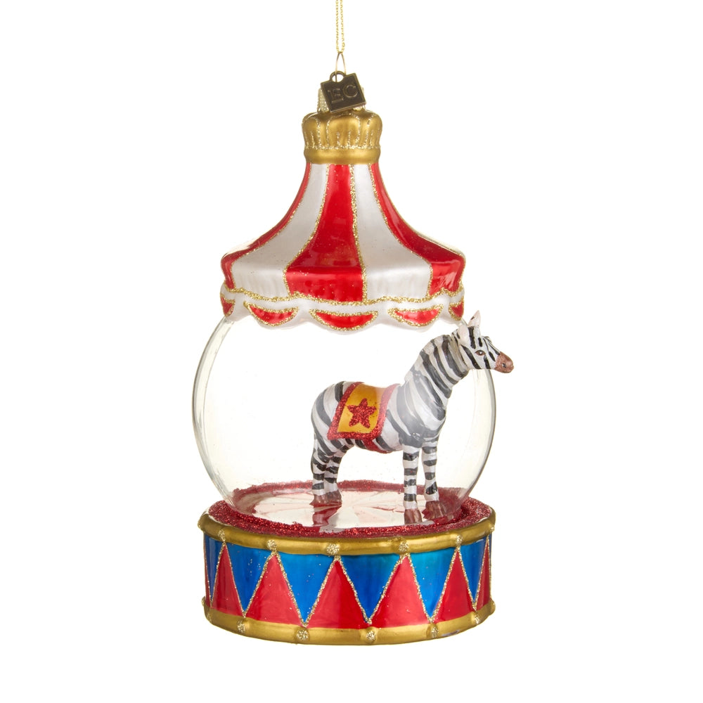 EC 6" Carnival Stripes Globe Ornament