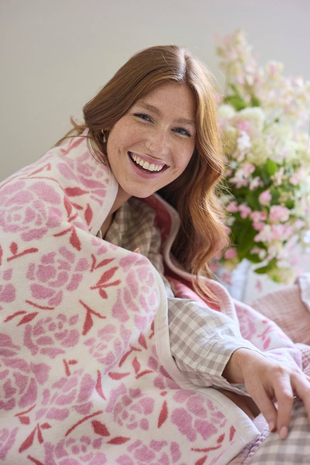 Peony Petals Blanket