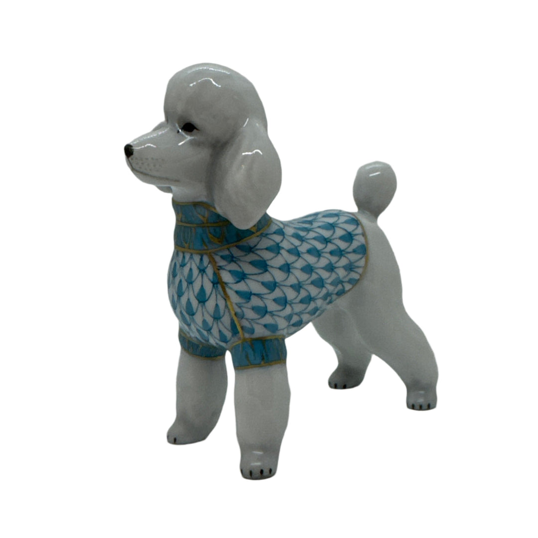 Turquoise Toy Poodle by Herend