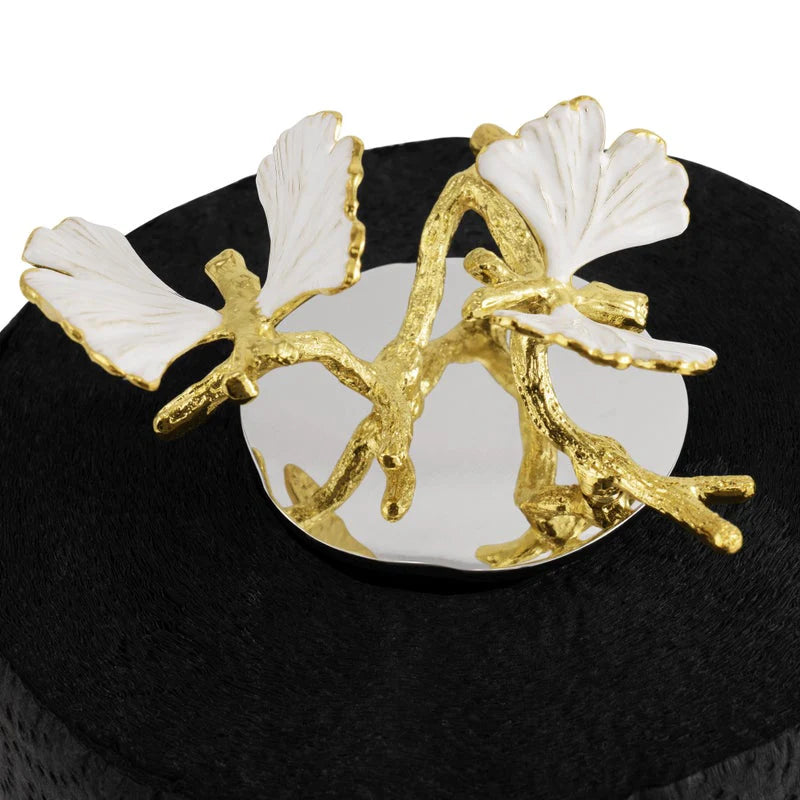 Butterfly Ginkgo Gold Paper Towel Holder