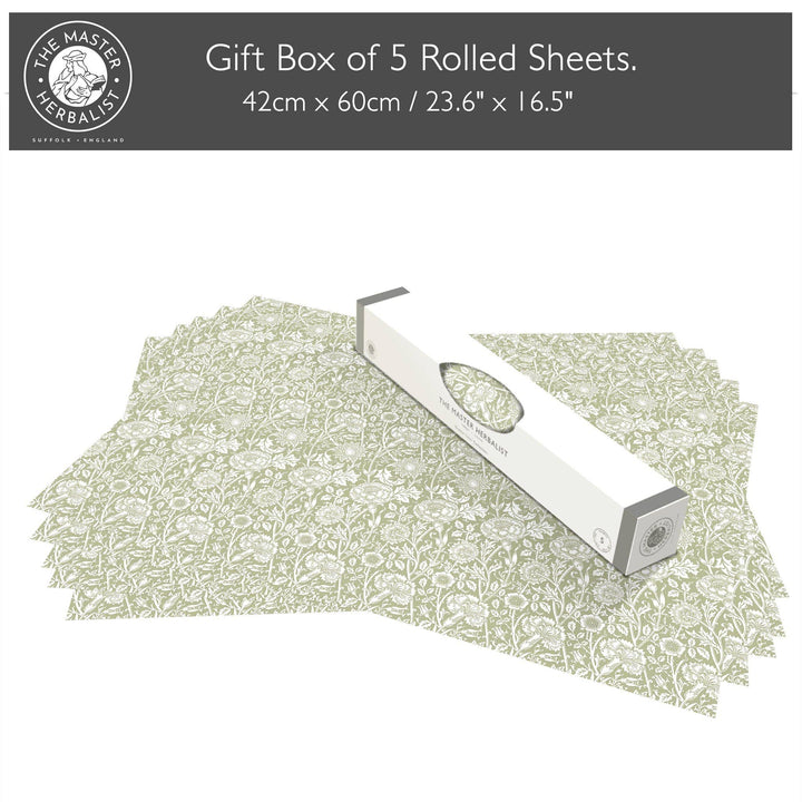 FRESH LINEN SCENTED Drawer Liners in SAGE GREEN William Morris Design