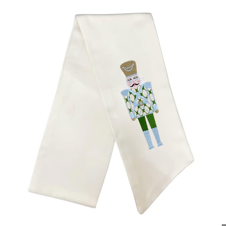 Blue Nutcracker Wreath Sash