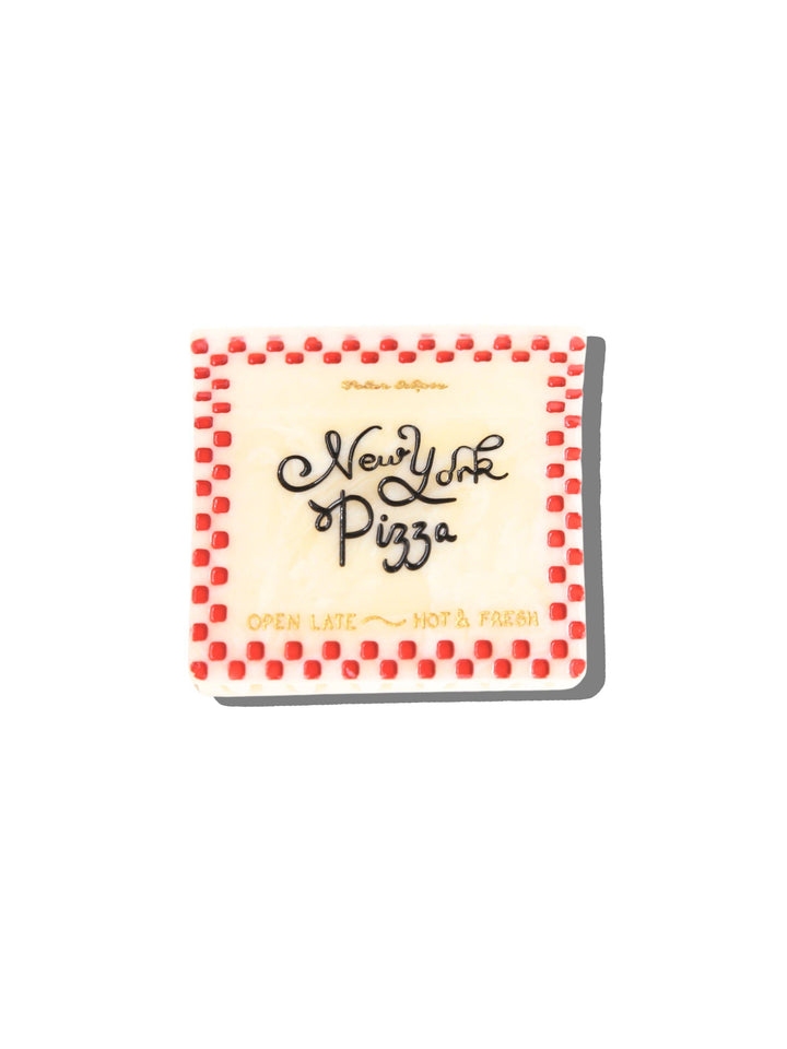 Hand-painted New York Pizza Box Claw Hair Clip | Eco-Friendly
