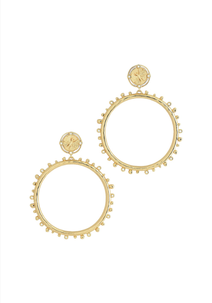 Butterfly Coin Molten Hoops