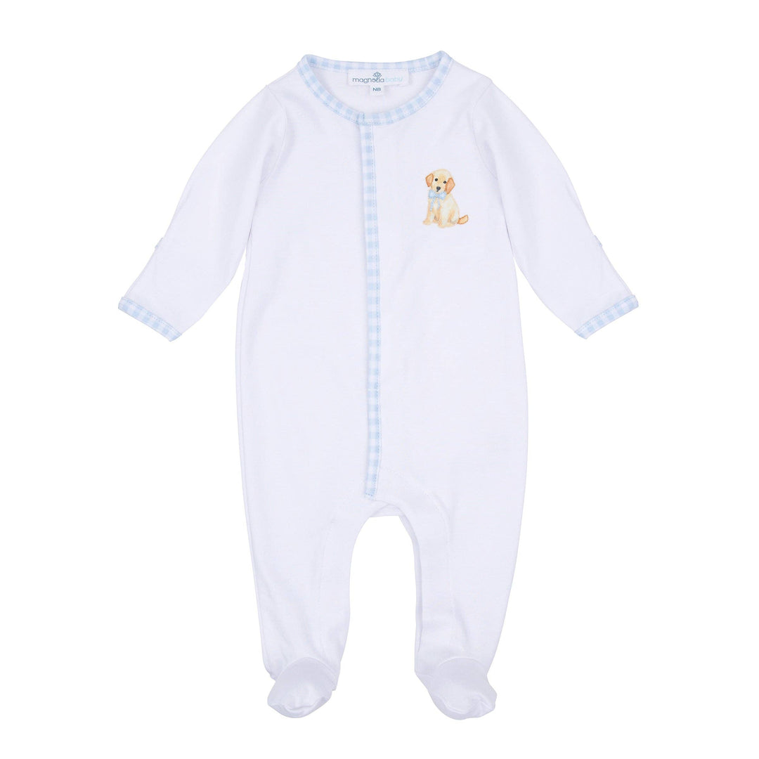 Sweet Golden Footie - Light Blue