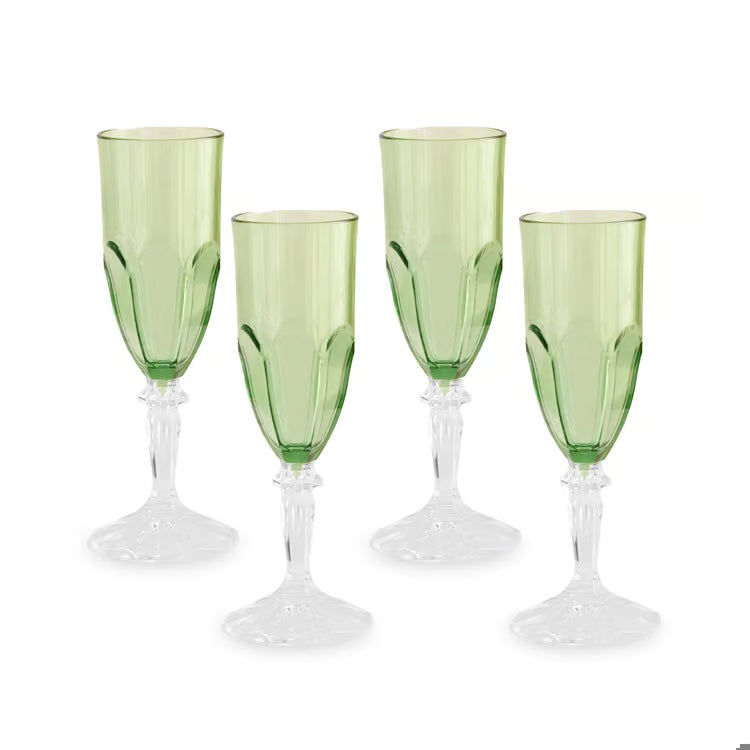 Vida Octavia Acrylic Flute Set of 4