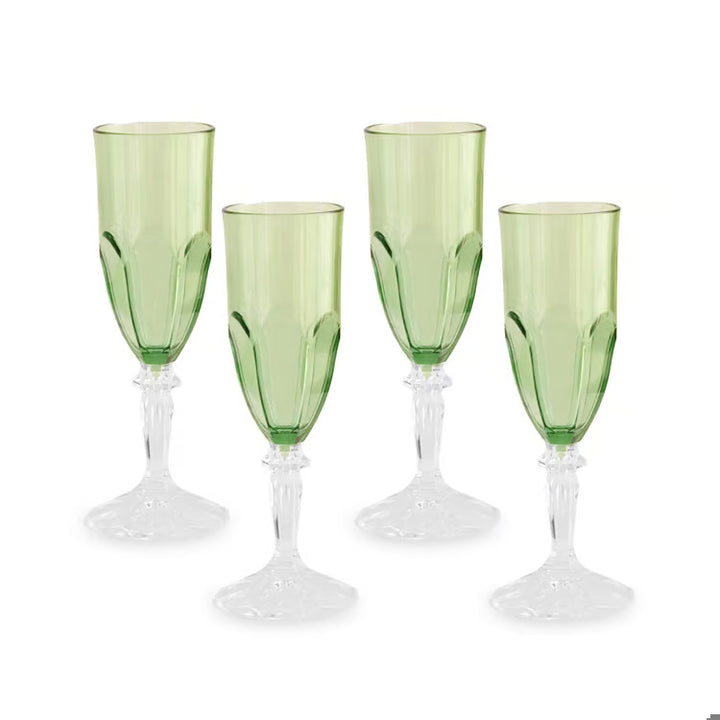 Vida Octavia Acrylic Flute Set of 4