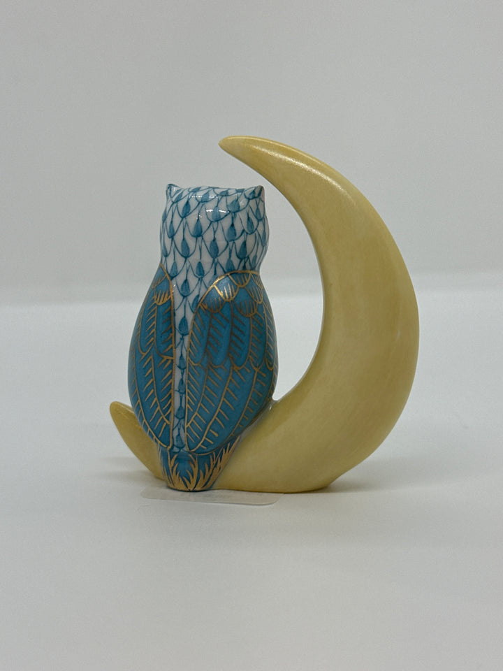 Owl With Crescent Moon