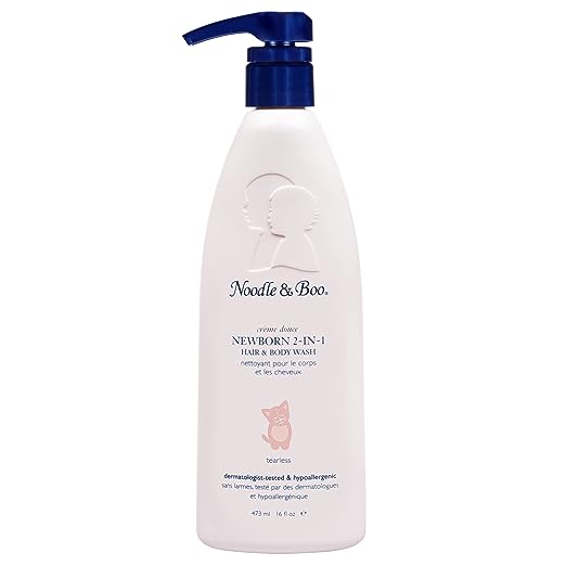 Noodle & Boo 2-in-1 Newborn Hair & Body Wash for Baby, Tear Free and Hypoallergenic