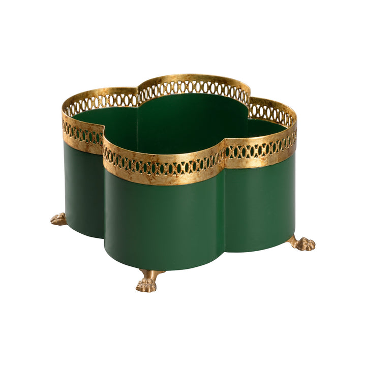 Tracery Cachepot Green - Small