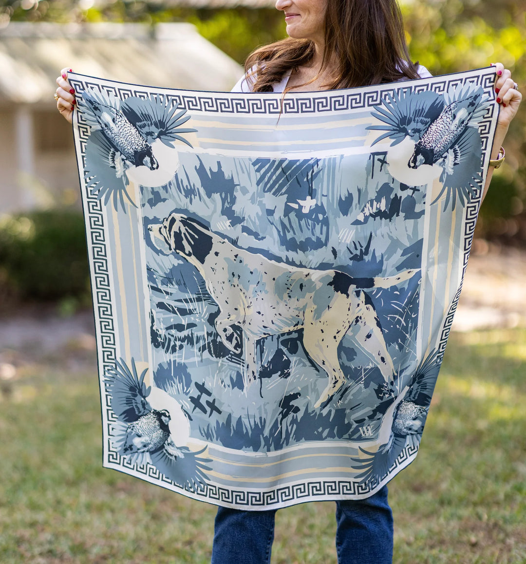 Pointing Strong - Double-Sided Silk Scarf