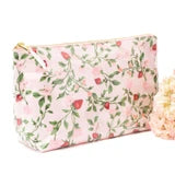 Botanical Berry Clear Coated Travel Cosmetic Case