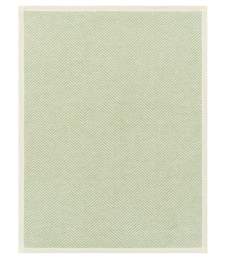 Harborview Herringbone Sprout Green Mini Blanket